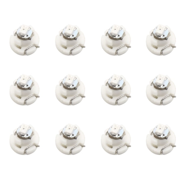 12Pcs Bombilla DC 12V T3 1206-SMD LED Rojo Auto Coche Luz de Tablero Panel