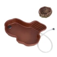 thumbnail image 4 of Runquan Reptile Bathing Dish Pool Decorative for Tortoises Chameleon Bearded Dragons with drainage, 4 of 8