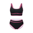 thumbnail image 5 of Efsteb Womens Swimsuits Two Piece Women's High Waisted Bikini Sets Sporty Two Piece Swimsuits Push Up Sports Bra Bathing Suit Vacation Outfits (Hot Pink,XL), 5 of 6