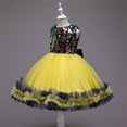 thumbnail image 5 of LUOGENLI Graduation Dresses For Girls 10-12 Tween Kids Children Toddler Girls Spring Summer Sleevel Tulle Glitter Dress For Formal Cute Girls Bow Dresses For Christmas Party Princess Dress 3-4 Years, 5 of 9