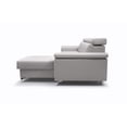 thumbnail image 3 of Vermont Futon Sectional Sofa Bed, Sleeper with Storage and Adjustable Headrests, Gray, 3 of 7