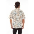 thumbnail image 2 of Scully 5347-NAT-L Men Batik Floral Shirt, Natural - Large, 2 of 2