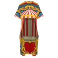 thumbnail image 4 of Vestido de verano Vintage para mujer traje africano holgado con bolsillos Carnaval circo, 4 of 6