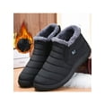thumbnail image 5 of Fangasis Women Men Snow Boots Casual Warm Shoes Comfort Winter Boot Walking Pedal Ankle Booties Black (Women) 6, 5 of 5