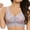 Light Violet, variant on Women Wireless Front Closure Posture Bra Floral Embroidery Back Smoothing Adjustment Brassiere Soft Breathable Everyday Bra Beige L