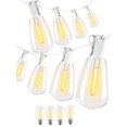 thumbnail image 1 of Cadena de luces DAMAING para exteriores, 61 m, impermeables, 104 LED, vintage, 1 of 8