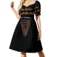 thumbnail image 2 of YAY Tacos Feliz Lindo Divertido Taco Vestido de Manga Corta Ropa de mujer vestidos para mujer 2025 vestidos de fiesta mujer Vestido, 2 of 7