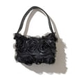 thumbnail image 4 of Rose Clutch Purse, Small Flower, Women Evening Clutch Bag, Floral Satin Small Purses with Detachable Strap for Wedding, Party, Prom, 4 of 5
