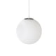 thumbnail image 1 of EeaseMX Lámpara colgante grande de cristal con forma de globo, de cristal blanco, ideal para comedores, cocinas, porches, vestíbulos o restaurantes (15 cm), 1 of 7