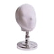 thumbnail image 2 of Cabeza de maniquí elegante, soporte para sombreros, expositor de gorras Base baja de plata, 2 of 9