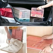 Foldable Plastic Storage Container Basket With Lid, Thickened Student Organizer Box, Simple Plastic Box, Storage Boxes Used for Wardrobe/Clothing/Books