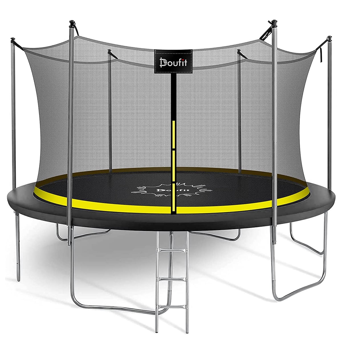 Doufit 12FT with Enclosure Net and Ladder, Family Outdoor Yard Jump Recreational Trampoline for Kids & Adults - Walmart.com