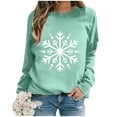 thumbnail image 2 of Bibifish Womens Sweatshirts Fall Winter Casual Graphic Print Long Sleeve Crewneck Sweatshirts Trendy Comfortable Ladies Graphic Sweatshirts, 2 of 5