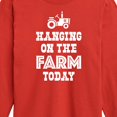 thumbnail image 3 of Instant Message - Hanging On The Farm Today - Toddler & Youth Long Sleeve Graphic T-Shirt, 3 of 6