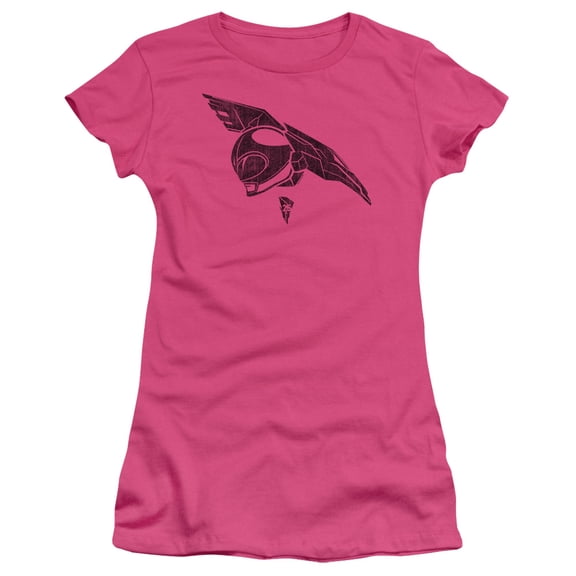 Power Rangers Pink Junior Women's T-Shirt Sheer Hot Pink
