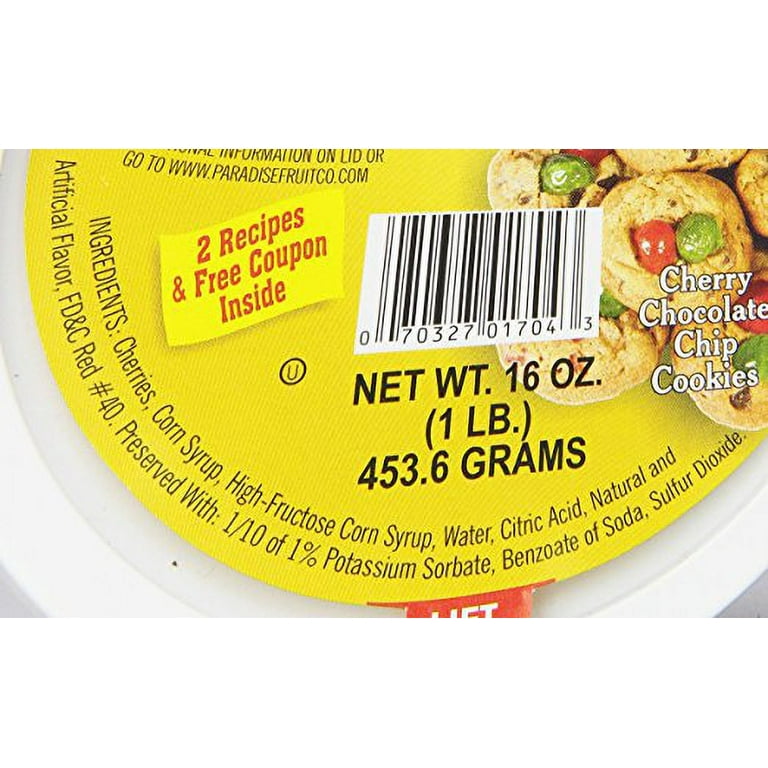 Paradise Cherries Whole, Red, 16 Ounce - Walmart.com