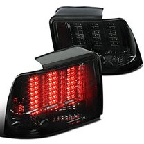 Ford Mustang Chrome Smoke Sequential LED Tail Lights Brake Lamps Pair