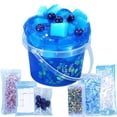 thumbnail image 1 of Cubo de gelatina azul arándano prefabricado de Slime Azeperoy con complementos, 1 of 7