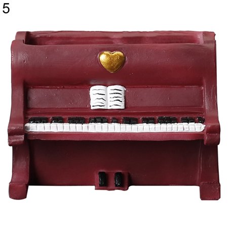 Yoone Succulent Pot Hollow Cartoon Colorful Small Piano Shape Flower Pot Home Decoration