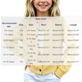 thumbnail image 2 of Mooqilaa Girls Cardigan Sweater, Long Sleeve Ribbed Knit Casual Button Front Fall Winter Cardigans Size 14-15 Years Yellow, 2 of 5