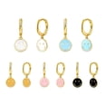 thumbnail image 3 of Lovely Smiley Face Earrings Women's Colorful Smiling Face Earrings Charm Earrings Pendant, 3 of 5