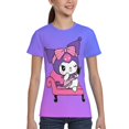 thumbnail image 6 of Sanrio Kuromi Kids T-Shirt 3d Printed Graphic T-Shirts Boys And Girls Short Sleeve Shirts For Youth Kids X-Small, 6 of 6