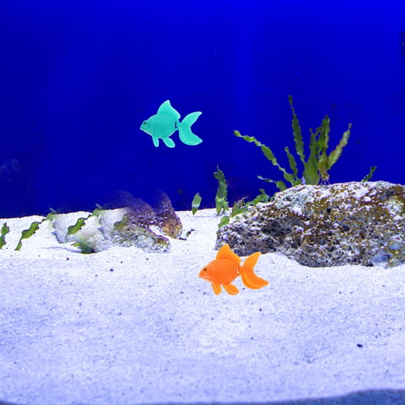 CTIRCHIU 10pcs Fake Swimming Fish Artificial Fish Model Assorted Color Plastic for Fish Tank Decoration