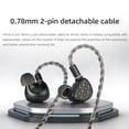 thumbnail image 4 of Kefine Arnar Hi-Fi In-Ear Monitor Headphones,1 planar driver + 1 BA hybrid wired gaming earbuds,0.75mm 2-pin cable for audiophiles(Black), 4 of 17
