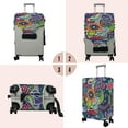 thumbnail image 5 of Travel Luggage Cover Suitcase Protector Fits 18-32 Inch Luggage Wheel Covers Patterned Travel Related Items Flower Luggage Protector Elastic Luggage Anti-scratch Suitcase Cover L, 5 of 5