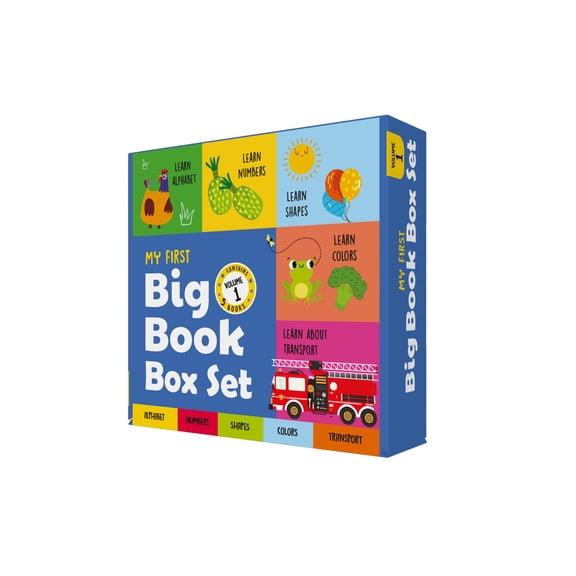 My First Big Book Box - Volume 1 (5 Books Tuck-Box): A Boxset of 5 Illustrated Big Board Books for Preschool Kids, Toddl, (Board Book)