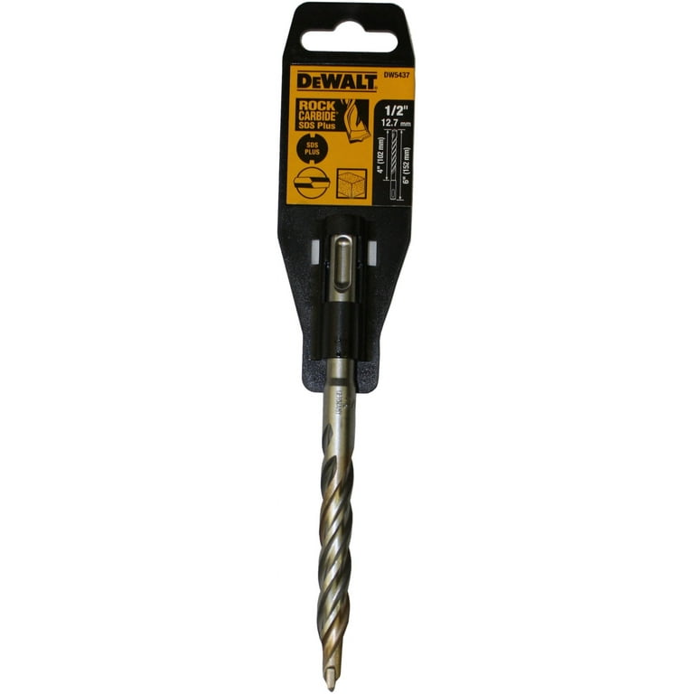 DEWALT DW5437 1 2 Inch x 4 Inch x 6 Inch ROCK CARBIDE SDS Plus Hammer Bit
