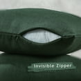 thumbnail image 2 of 3S Brother's Solid Cushion Cover Super Soft & Cozy Home Décor Throw Pillow Case for Chair Couch Bedroom & Livingroom Décor Pillowcase with Invisible Zipper Set of 2 Pieces -Duck Green 24"x24" Each, 2 of 8
