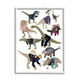 thumbnail image 4 of Stupell Industries Quirky Sweater Trend Dinosaurs Vintage Style Fashion Framed Wall Art, 24 x 30, Design by Hanna Melin, 4 of 5