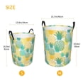 thumbnail image 5 of Daiia Pineapples1 Round Laundry Basket with Handles Thickened Waterproof Circular hamper,Dirty Clothes Storage Basket for Bedroom,Bathroom,College Dorm-Small, 5 of 8