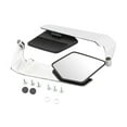thumbnail image 3 of Vsenkes Generic Motorcycle Rearview Mirrors Universal Foldable Wind Wing Side Mirror Silver, 3 of 9