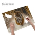 thumbnail image 2 of 500-Piece Wooden Jigsaw Puzzle for Adults - Tiger Snow Bamboo Forest Run , Fun & Challenging Brain Teaser, Stylish Home Decor & Unique Gift, 2 of 7
