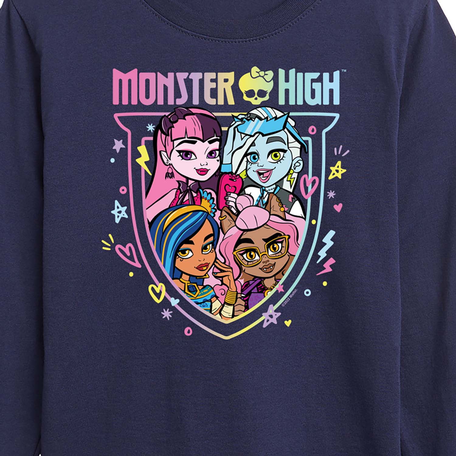 Monster High Student - Toddler And Youth Long Sleeve Graphic T-Shirt
