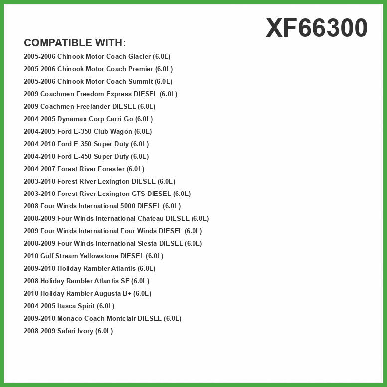 ECOGARD XF66300 Premium Diesel Fuel Filter (Set of 2) Fits Ford E-350 Super Duty 6.0L DIESEL 2004-2010, E-450 Super Duty 6.0L DIESEL 2004-2010