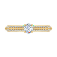 thumbnail image 3 of 0.40 Carat Prong Set Solitaire Diamond Engagement Ring Band in 14K Yellow Gold (Ring Size 5.5), 3 of 5