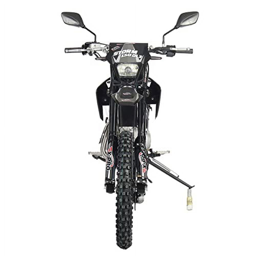 X-Pro Brand New 150cc Gas Pit Dirt Bike with All lights, 4-Speed Manual Transmission, 19"/16" Tires