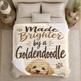 thumbnail image 5 of Goldendoodle Living Room Accent Autumn Dog Face, Cozy Pet Portrait Pattern, Warm Flannel Blanket for Living Room and Reading Nook, Dog Lovers autumn celebration Gift, Pet Lover Home Decor, 5 of 9