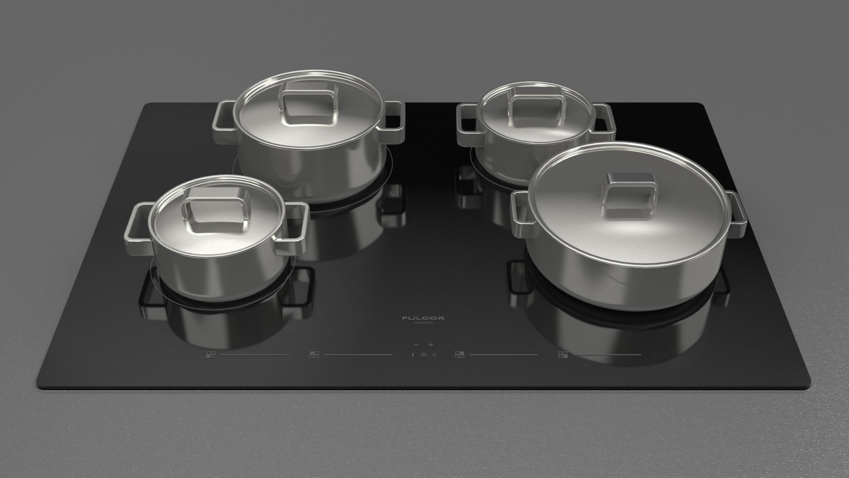 Fulgor Milano F4it302 400 Series 30" Wide 4 Burner Electric / Induction Cooktop -