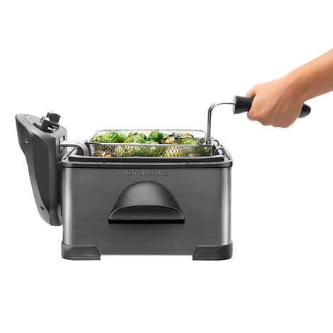 Chefman Stainless Deep Fryer Jumbo Size Black Walmart