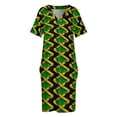 thumbnail image 3 of Jamaican Flag Loose Pocket Dress dress summer 2025 women dresses for womens 2025 dress women summer, 3 of 6