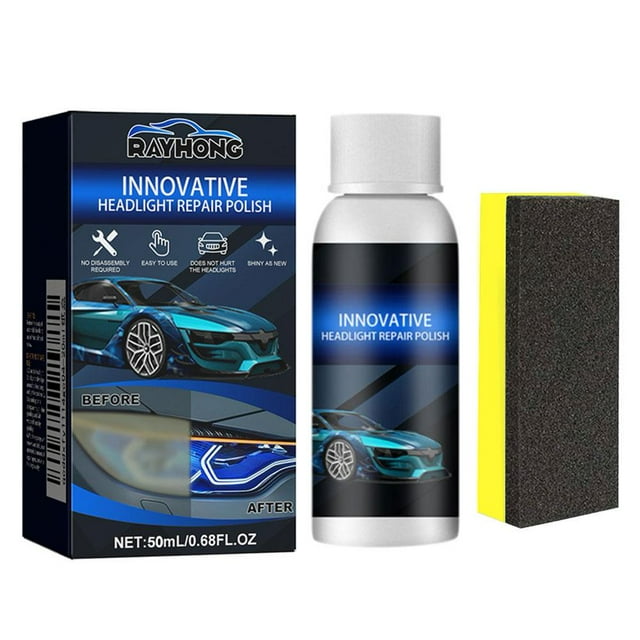 QJUHUNG Car Headlight Repair Fluid Scratch Remover Refurbishment Maintenance V8T4