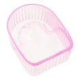 thumbnail image 3 of Hand Soaking Bowl Acrylic Soften Dead Skin Clean Nail Manicure Wash Soaker Tray for Beauty Salon Transparent Pink, 3 of 5