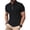 Black-A#20223, variant on Hearthz Quarter Zip Polo Shirt for Men Casual Classic Lightweight Mens Short Sleeve Shirt Summer Vacation Beach Collared Golf Shirts