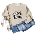 thumbnail image 4 of NinXxx Women's Casual Print Hooded Pullover with Pocket Sweatshirt Khaki XL, 4 of 4