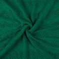 thumbnail image 6 of PiccoCasa Soft Tassel Throw Blanket,100% Arcylic Decorative Knitted Blanket 50x60 inch, Green, 6 of 8