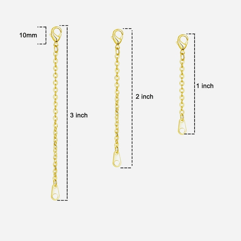 Chain Extenders for Necklaces, Gold Necklace Extenders Delicate 1